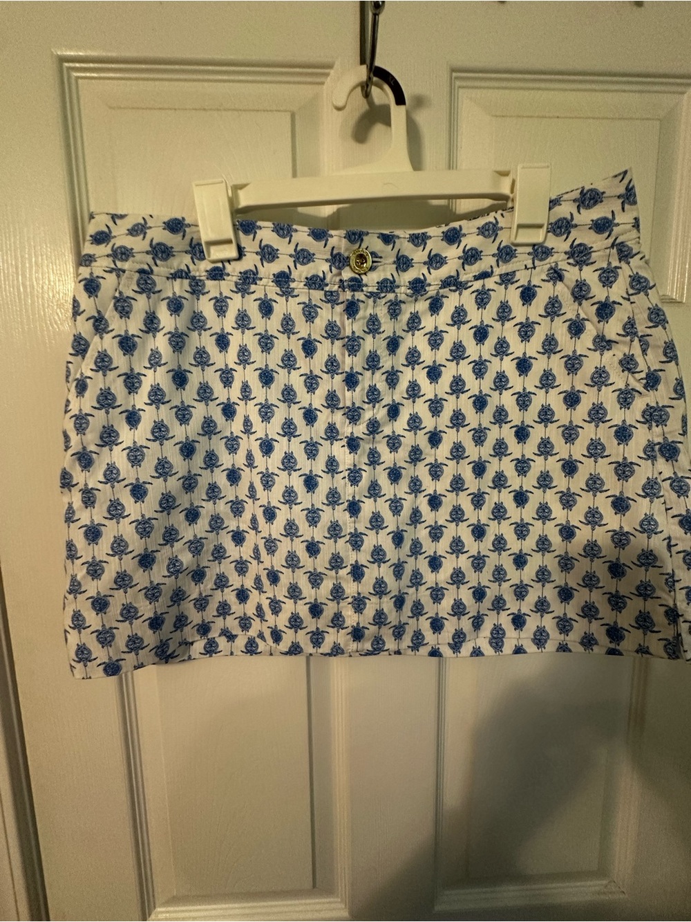 White and Blue Turtle Skort